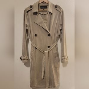 NWOT- Kendall & Kylie suede-like trench- Medium